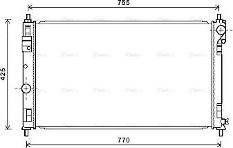 Ava Quality Cooling CRA2121 - Радиатор, охлаждане на двигателя vvparts.bg