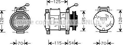 Ava Quality Cooling CRAK074 - Компресор, климатизация vvparts.bg