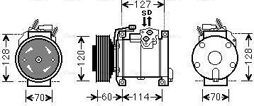 Ava Quality Cooling CRAK112 - Компресор, климатизация vvparts.bg