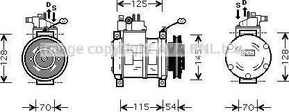 Ava Quality Cooling CR K074 - Компресор, климатизация vvparts.bg