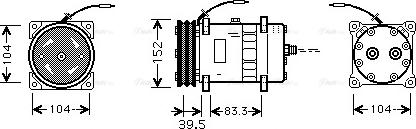 Ava Quality Cooling CSAK002 - Компресор, климатизация vvparts.bg