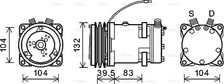 Ava Quality Cooling CSAK007 - Компресор, климатизация vvparts.bg