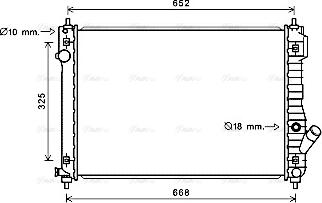 Ava Quality Cooling CT2049 - Радиатор, охлаждане на двигателя vvparts.bg