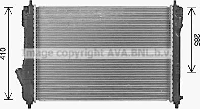 Ava Quality Cooling CT2075 - Радиатор, охлаждане на двигателя vvparts.bg