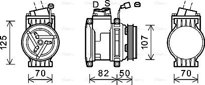 Ava Quality Cooling CTK041 - Компресор, климатизация vvparts.bg