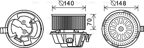 Ava Quality Cooling DA8012 - Вентилатор вътрешно пространство vvparts.bg