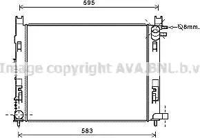 Ava Quality Cooling DA2008 - Радиатор, охлаждане на двигателя vvparts.bg