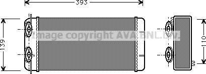 Ava Quality Cooling DF6003 - Топлообменник, отопление на вътрешното пространство vvparts.bg