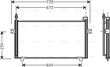 Ava Quality Cooling DN 5197 - Кондензатор, климатизация vvparts.bg