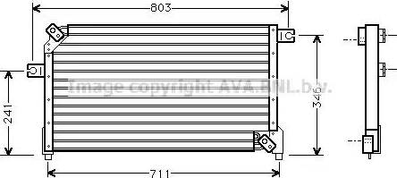 Ava Quality Cooling DN 5158 - Кондензатор, климатизация vvparts.bg