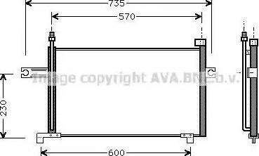 Ava Quality Cooling DN 5175 - Кондензатор, климатизация vvparts.bg