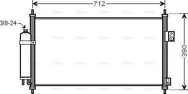 Ava Quality Cooling DN5263D - Кондензатор, климатизация vvparts.bg