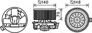 Ava Quality Cooling DN8383 - Вентилатор вътрешно пространство vvparts.bg