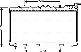 Ava Quality Cooling DN 2094 - Радиатор, охлаждане на двигателя vvparts.bg