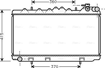 Ava Quality Cooling DN 2092 - Радиатор, охлаждане на двигателя vvparts.bg