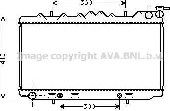 Ava Quality Cooling DN 2097 - Радиатор, охлаждане на двигателя vvparts.bg