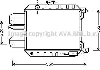 Ava Quality Cooling DN 2013 - Радиатор, охлаждане на двигателя vvparts.bg