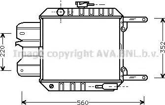 Ava Quality Cooling DN 2012 - Радиатор, охлаждане на двигателя vvparts.bg