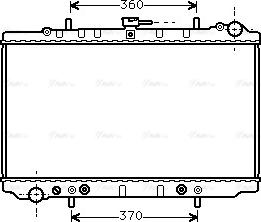 Ava Quality Cooling DN 2074 - Радиатор, охлаждане на двигателя vvparts.bg