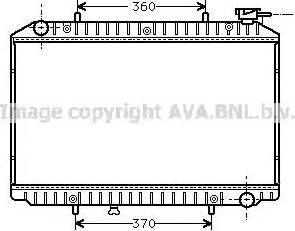 Ava Quality Cooling DN 2149 - Радиатор, охлаждане на двигателя vvparts.bg