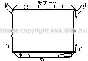 Ava Quality Cooling DN 2147 - Радиатор, охлаждане на двигателя vvparts.bg