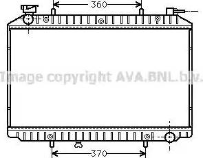 Ava Quality Cooling DN 2155 - Радиатор, охлаждане на двигателя vvparts.bg