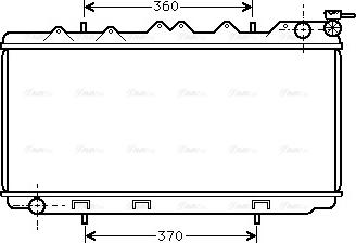 Ava Quality Cooling DN 2114 - Радиатор, охлаждане на двигателя vvparts.bg