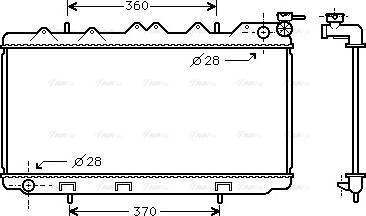 Ava Quality Cooling DN 2116 - Радиатор, охлаждане на двигателя vvparts.bg