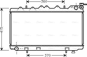 Ava Quality Cooling DN 2135 - Радиатор, охлаждане на двигателя vvparts.bg