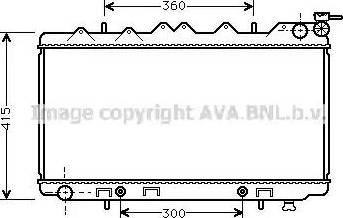 Ava Quality Cooling DN 2137 - Радиатор, охлаждане на двигателя vvparts.bg