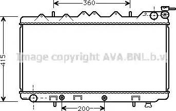 Ava Quality Cooling DN 2136 - Радиатор, охлаждане на двигателя vvparts.bg