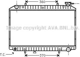 Ava Quality Cooling DN 2171 - Радиатор, охлаждане на двигателя vvparts.bg