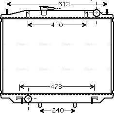 Ava Quality Cooling DN 2300 - Радиатор, охлаждане на двигателя vvparts.bg