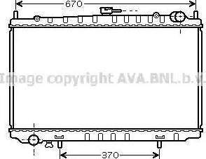 Ava Quality Cooling DN 2318 - Радиатор, охлаждане на двигателя vvparts.bg