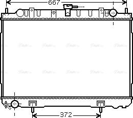 Ava Quality Cooling DN 2241 - Радиатор, охлаждане на двигателя vvparts.bg