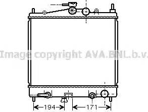 Ava Quality Cooling DN 2248 - Радиатор, охлаждане на двигателя vvparts.bg