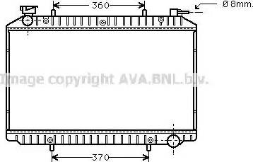 Ava Quality Cooling DN 2206 - Радиатор, охлаждане на двигателя vvparts.bg