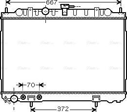 Ava Quality Cooling DN 2239 - Радиатор, охлаждане на двигателя vvparts.bg