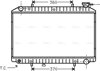 Ava Quality Cooling DNA2171 - Радиатор, охлаждане на двигателя vvparts.bg