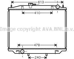 Ava Quality Cooling DNA2300 - Радиатор, охлаждане на двигателя vvparts.bg