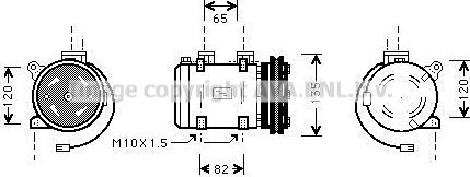 Ava Quality Cooling DNAK192 - Компресор, климатизация vvparts.bg