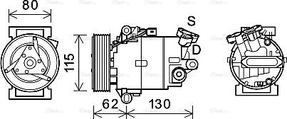 Ava Quality Cooling DNK390 - Компресор, климатизация vvparts.bg