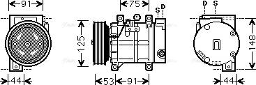 Ava Quality Cooling DN K259 - Компресор, климатизация vvparts.bg