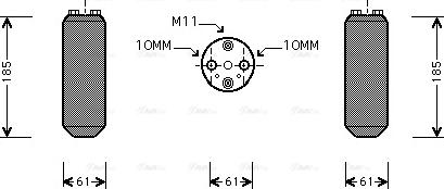 Ava Quality Cooling DN D187 - Изсушител, климатизация vvparts.bg