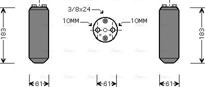 Ava Quality Cooling DN D231 - Изсушител, климатизация vvparts.bg