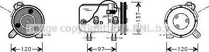 Ava Quality Cooling DN K003 - Компресор, климатизация vvparts.bg