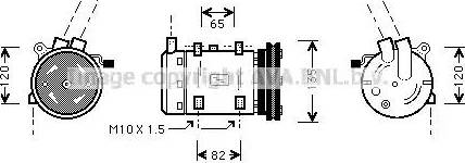 Ava Quality Cooling DNK191 - Компресор, климатизация vvparts.bg