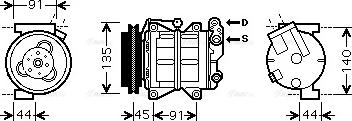 Ava Quality Cooling DN K314 - Компресор, климатизация vvparts.bg