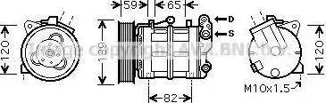 Ava Quality Cooling DN K315 - Компресор, климатизация vvparts.bg