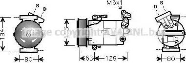 Ava Quality Cooling DN K334 - Компресор, климатизация vvparts.bg